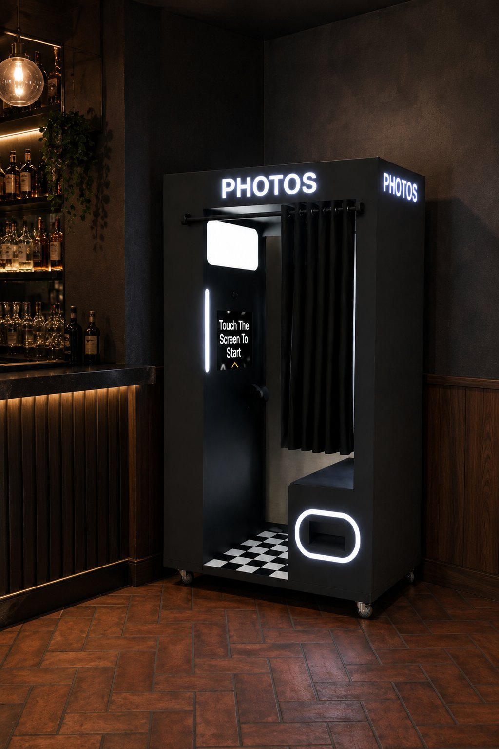 Photo booth at a bar