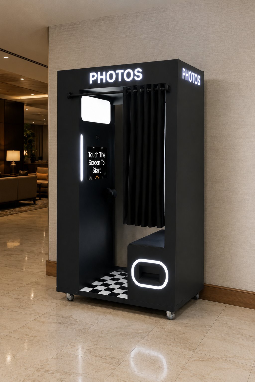 Photo booth at a hotel